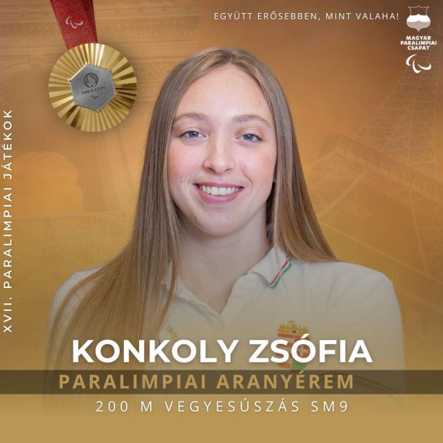 És megvan a harmadik magyar arany is a paralimpián! 🥇🇭🇺
Konkoly Zsófia 100 pillangó után 200 vegyesen sem talált legyőzőre, így immár kétszeres aranyérmes Párizsban.
Gratulálunk!

@zsofikonkoly @magyarparalimpiaicsapat